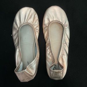 Rose gold storehouse flats